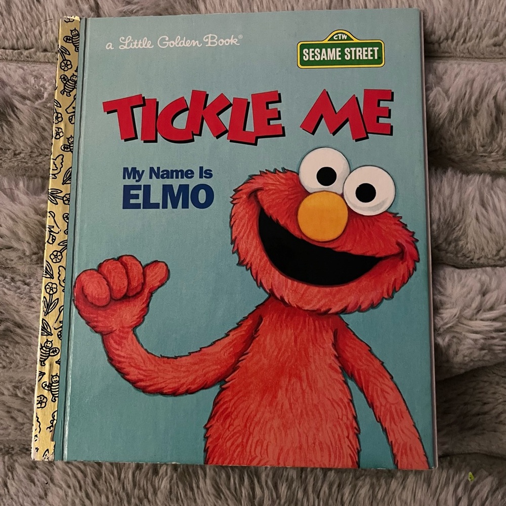 Bundle of 2 Sesame Street Elmo A Little Golden Books